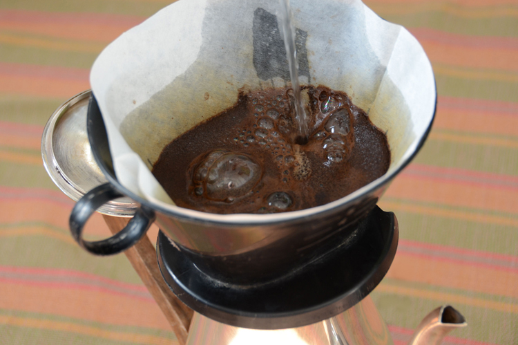 Making coffee the old-fashioned way
