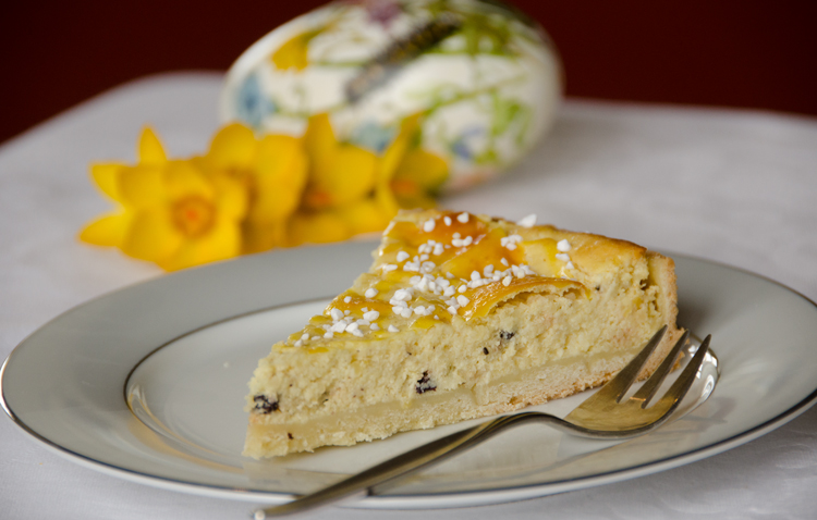 Sächsischer Osterfladen slice