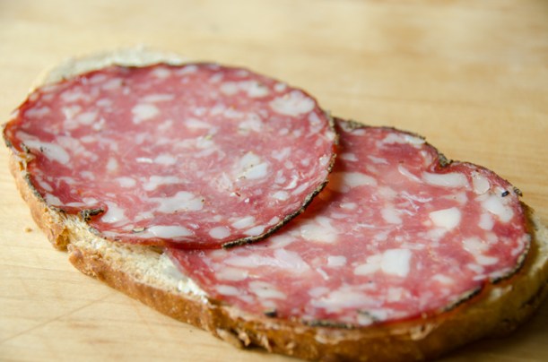Salami sandwich, German style